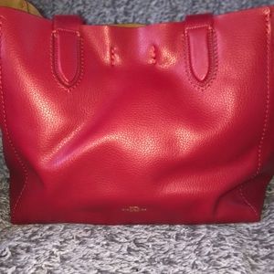 Rose Leather Coach Purse